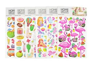 Quality Puffy 3D Sticker Printing Embossing Decorative For Baby Promotional Gifts wholesale