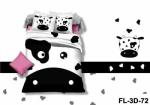 3D Reactive Printed Sheet Set Cotton Bedding Set