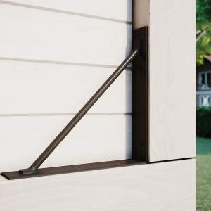 Quality Customizable Gate Frame Kit Anti Sag Gate Corner Brace Bracket for Shed Doors in Black wholesale