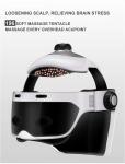White Home Head Massager Cap 30 Minutes Scalp Massager Cap
