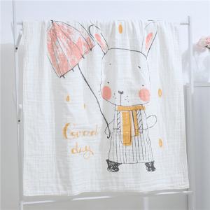 Quality Cotton Large Muslin Baby Wraps , Baby Soft Swaddle Blanket Original Design wholesale