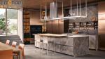 Customize Size Durable Luxury Cabinet Kitchen with Glass Door and Lazy Susan