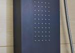 Black Stainless Steel Wall Mount Shower Panel Hydromassage Design ROVATE