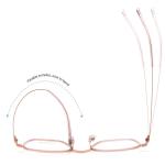 OEM Acetate Titanium Reading Glasses Customizable Anti Blue Light