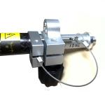 Black Trimble Gps Carbon Fiber Pole / Rod , Prism Pole Accessories 2.45m