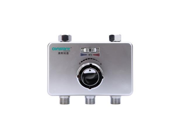 Cheap Hot Cold Thermostatic Bath Shower Mixer Valve Electricity Free Removable 35 Double Switch Core for sale