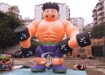 5m High Anytime Fitness Inflatable Muscle Man For GYM Outdoor Advertising N