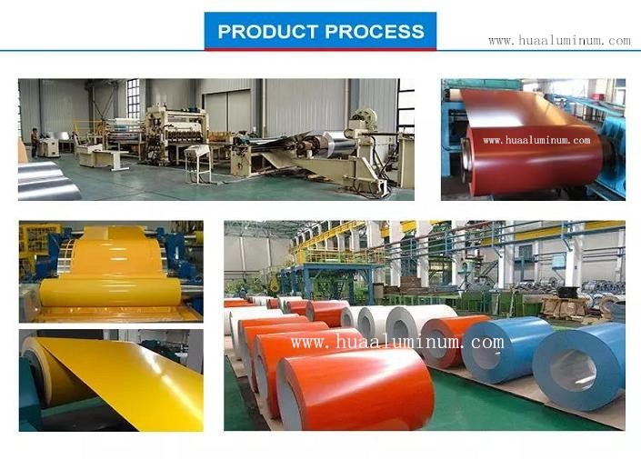 H116 6mm Tickness Painted Aluminum Coil With Blue Color Coated