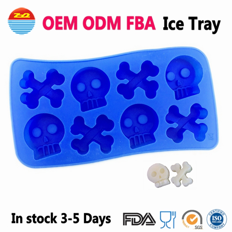 Poker Ice Cream Silicone Ice Trays Environment Protection With Matt Surface