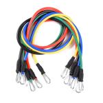 11PCS 50LB Exercise Equipment Stretch Bands 0.6M Resistance Band Set