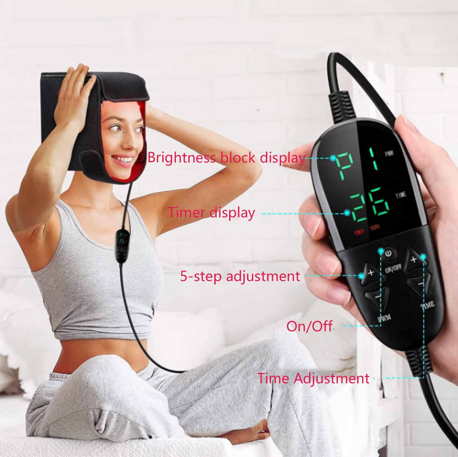 150 LEDs 660nm and 830nm Wavelength Infrared Light Whole Body Therapy Hair Growth Laser Infrared Light Hood
