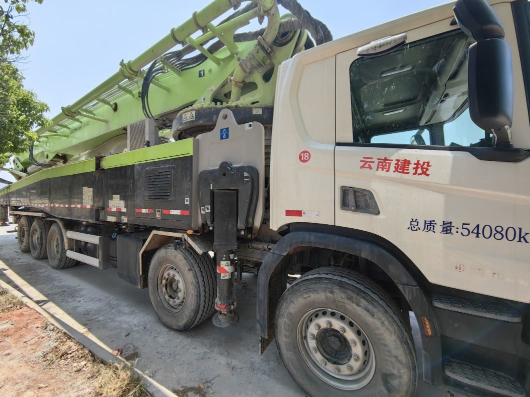2019 Zoomlion Putzmeister 67m Used Concrete Boom Pump Truck Truck Mounted Pump