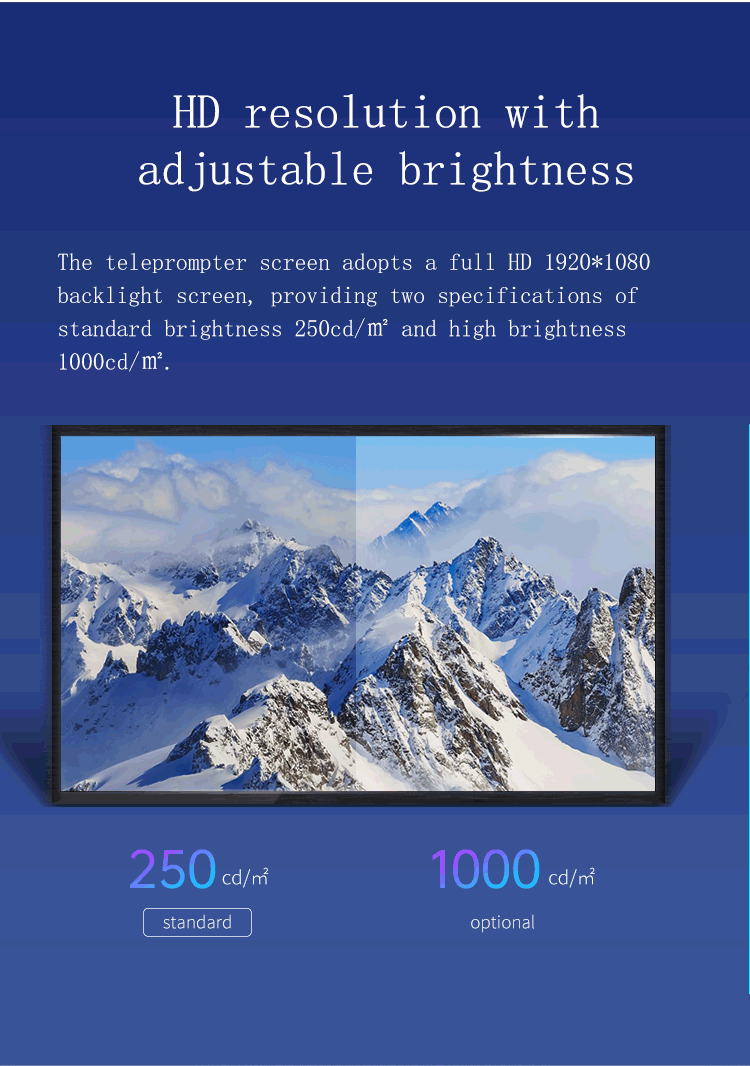 17 Inch Multi Language Support Conference Meeting Teleprompter with Built-in Prompter