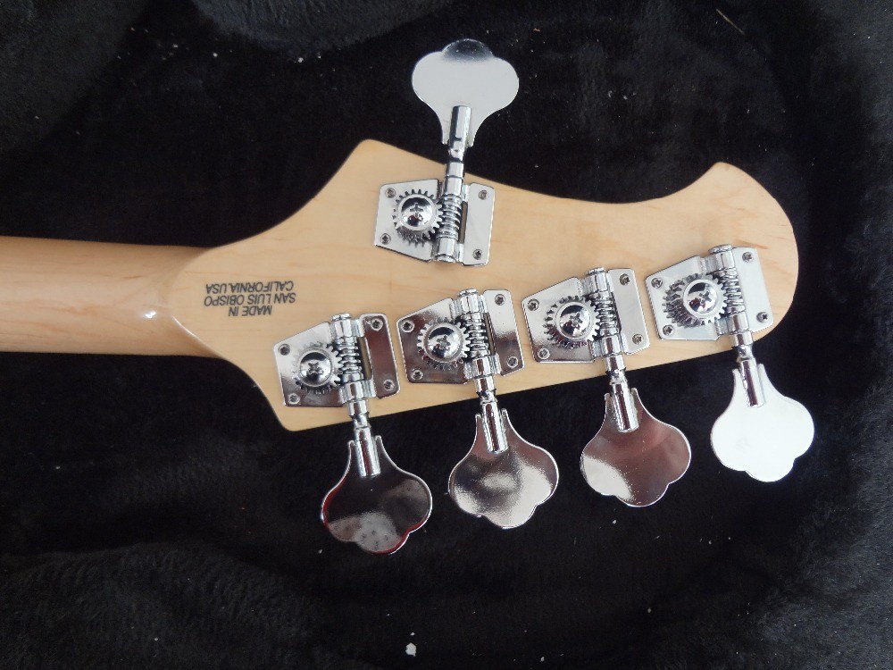5 string basss guitar Ernie ball Musicman Sting Ray5 bass Sunburst color Active pickups