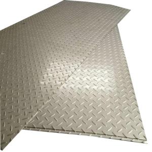 Quality 304 316 Stainless Checkered Plate Embossed Length 2440mm 3000mm 6000mm wholesale