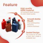 Empty 1L Engine Oil Bottle HDPE automotive oil container
