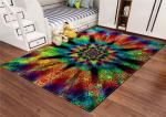 Door mat custom printed big area rug for living room home polyester rug 12mm