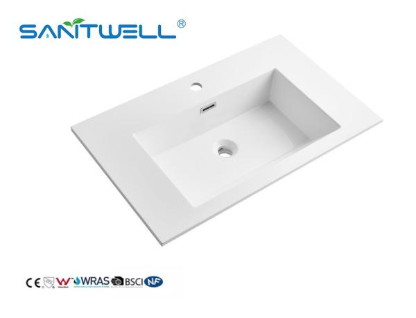 SWJ750 Bathroom Artificial Stone Basin Hotel Sanitary Ware Modern Design Styles