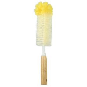 Quality Long Bamboo Handle Sponge Bottle Cleaning Brush For Kitchen wholesale