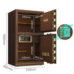 Quality Solid Steel Luxury Smart Electronic Office Safe Box For Security YB/N7-100D wholesale