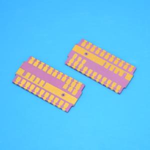 Quality Gold Metallized Ceramic Substrates , Ceramic Cover Plates With Au Plating wholesale
