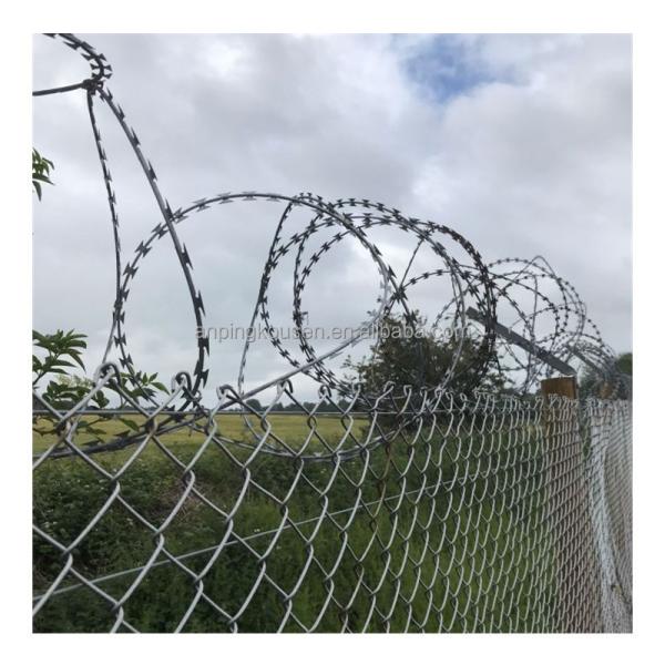 1.5-3cm Barb Length Stainless Steel Concertina Razor Barbed Wire for Airport