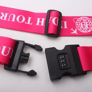 Quality Adjustable Luggage Straps Personalized , Lockable Luggage Straps For Suitcases wholesale