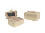 Cosmetic Makeup Case Jewelry Packaging Boxes PU Leather Portable Elegant Design