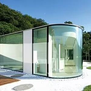 Quality Customized Color Curved Low Iron Ultra Clear Laminated Glass for Hotel Main Door wholesale