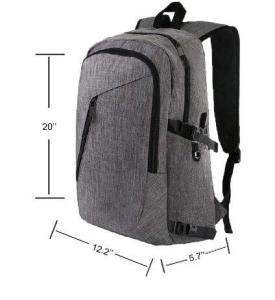 Quality Mens Anti Theft Business Laptop Backpack , Durable USB Charging Backpack wholesale