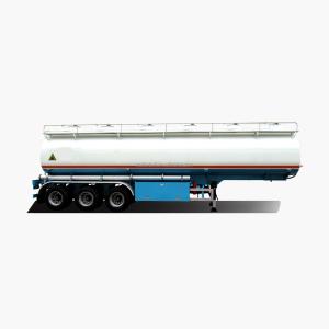 Quality 40m3 Fuel Tank Semi Trailer with 27T Payload and 4 Compartments for Diesel Fuel Jet wholesale