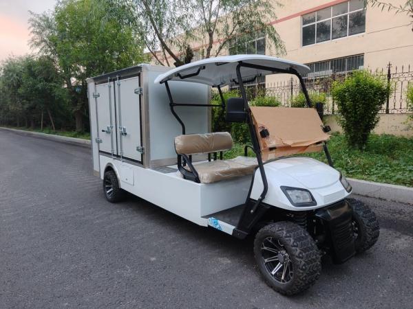 Electric Golf Truck With Cargo Buckets Farms Freight Transportation Factories