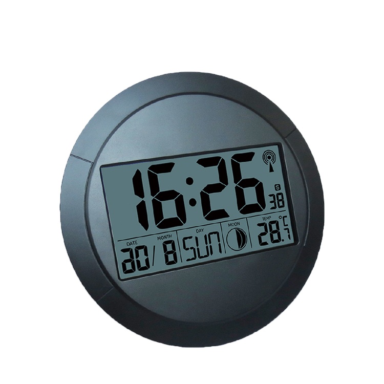 Easy-to-Read RC Wall Clock with Temperature Convenient Weather Display