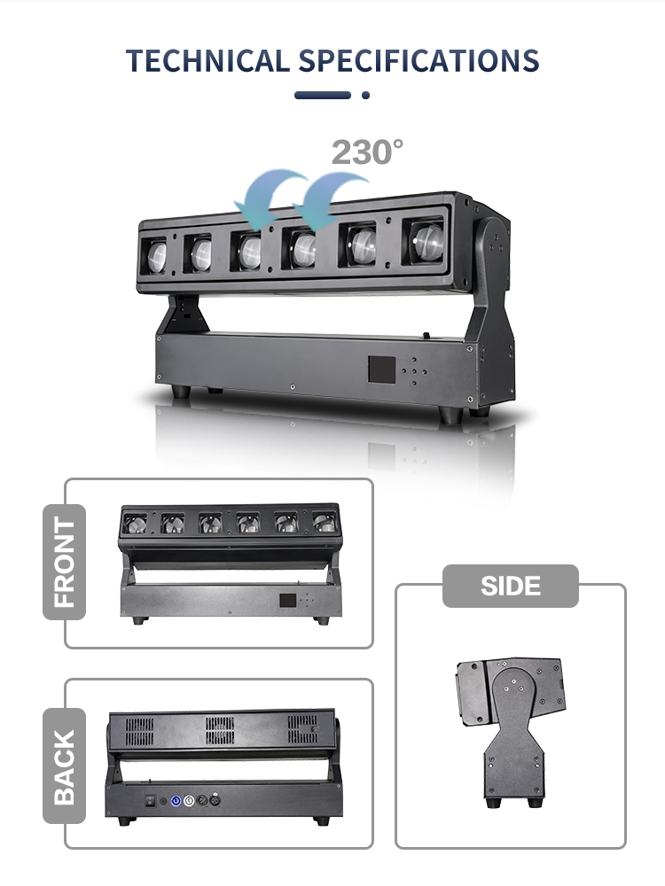 LED Night Bar 4in1 ATG Unique Effect 6 X 40W 800w Beam Effect Light Ktv Beam Lighting Lamp