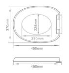 European novelty design soft close toilet seat cover PP or UF material from