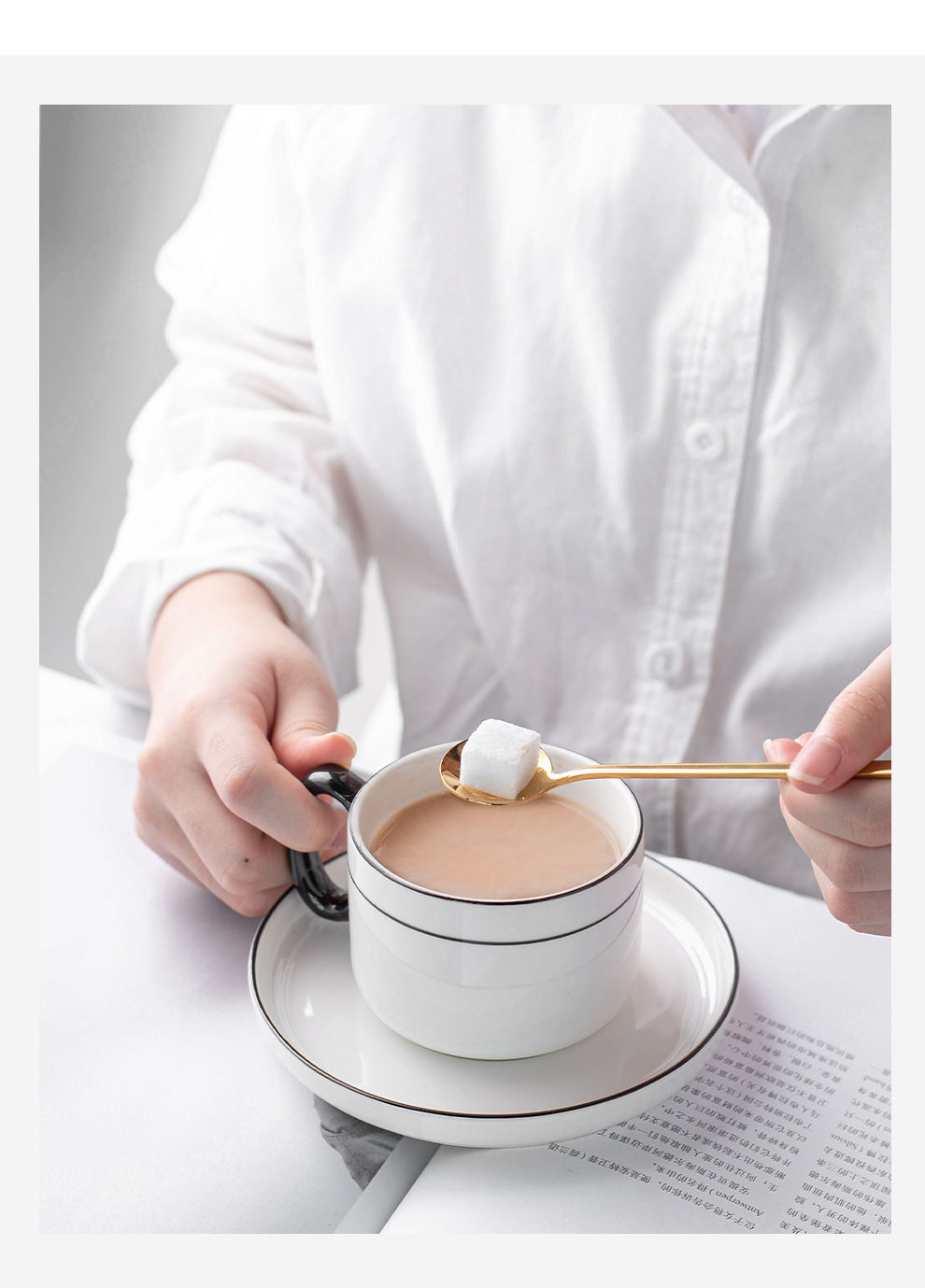 Minimalism Porcelain Cups Saucers Sustainable Drinkware For Afternoon Tea And Beyond
