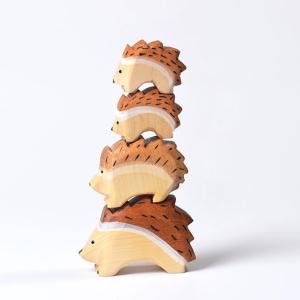 Quality Ashtree Pine Carved Wooden Fox Toy Wooden Educational Toys For 1 Year Old wholesale