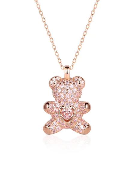 Top quality Stainless Steel Bear Pendant Necklace Personalized Necklace Jewelry
