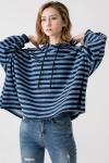 Women Boutique Clothes Custom Stripe Hoodies Sweatshirts