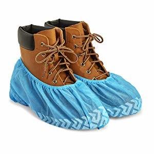 Quality Non Skid Blue Disposable Shoe Covers , Disposable Surgical Shoe Covers wholesale