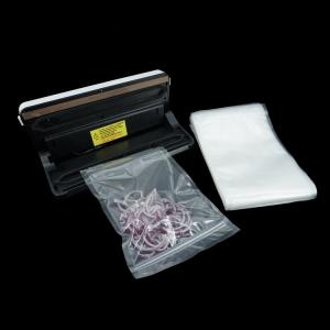 Quality Food Vacuum Sealer Zipper Bags Textured Poly Nylon Vacuum Pouches wholesale