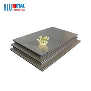 Quality Corrugated Brushed ACP Aluminum Adhesive Sheet Roof Panels 1000mm 6mm LDPE wholesale