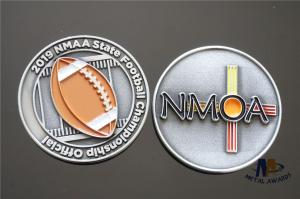 Quality Football Championship Coins Two Sides Custom Design And Soft Enamel wholesale