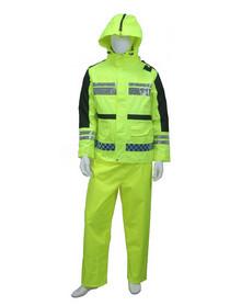 Quality One Piece PPE Raincoat Hi Vis Rainwear For Traffic Security Worker Wear wholesale