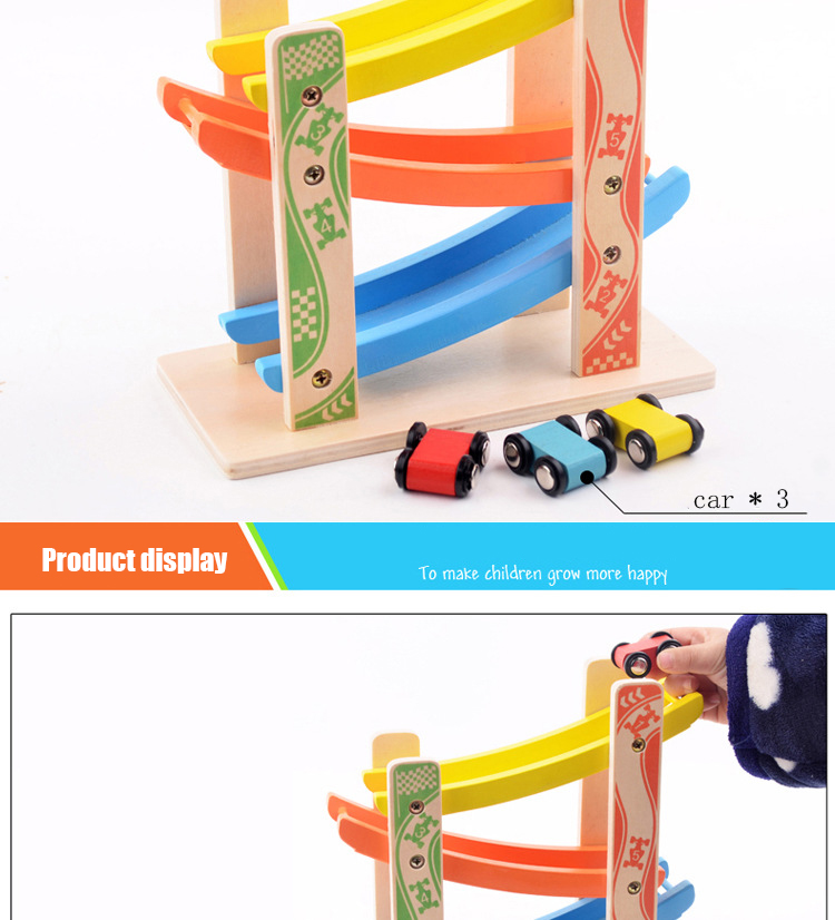 Wooden Educational Baby Developmental Toys Glider Multilayer Children Boys