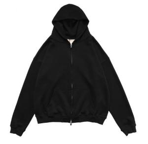 Quality Small Quantity Garment Manufacturer Men'S Double Zip Head Hoodies French Terry Sweatshirt wholesale