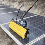 Aluminum Alloy Solar Panel Cleaning Scrubber with Water Spray Nozzles Automation