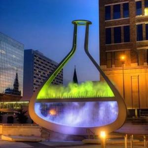 Quality Large Outdoor Fountain Waterscape Bottle Decorative Metal Sculpture wholesale