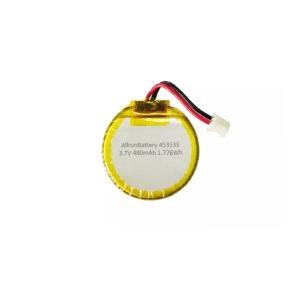 Quality Round 3.7 Volt Lithium Polymer Battery 480mAh LiPo Battery Rechargeable wholesale