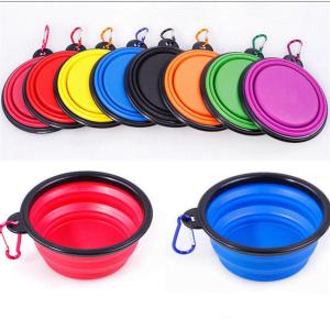Quality Portable 80g Pet Feeder Bowl 13cm Collapsible Water Bowl wholesale